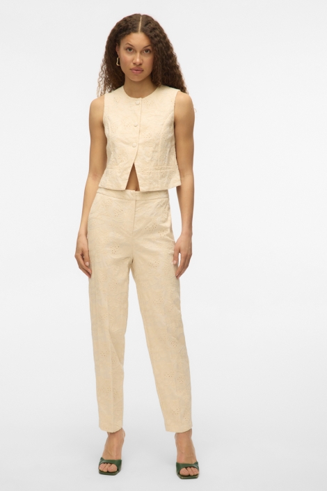 Vero Moda vmeline sl short embr waistcoat